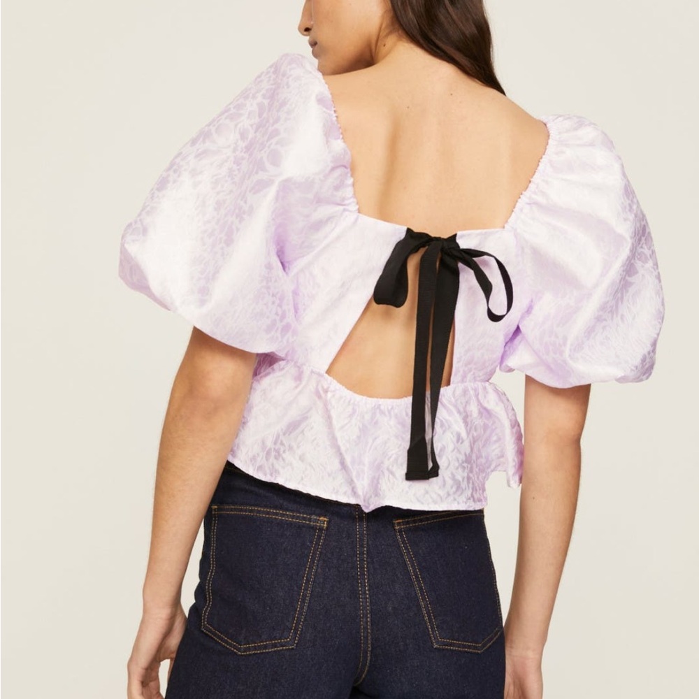 Peter Som Textured Crop Top
